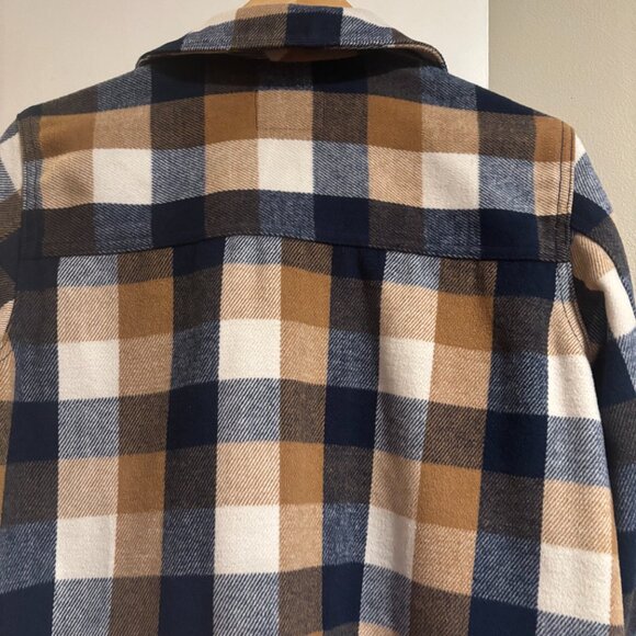 Plaid Soft-Brushed Utility Shacket for Women Sz XS - Picture 3 of 13